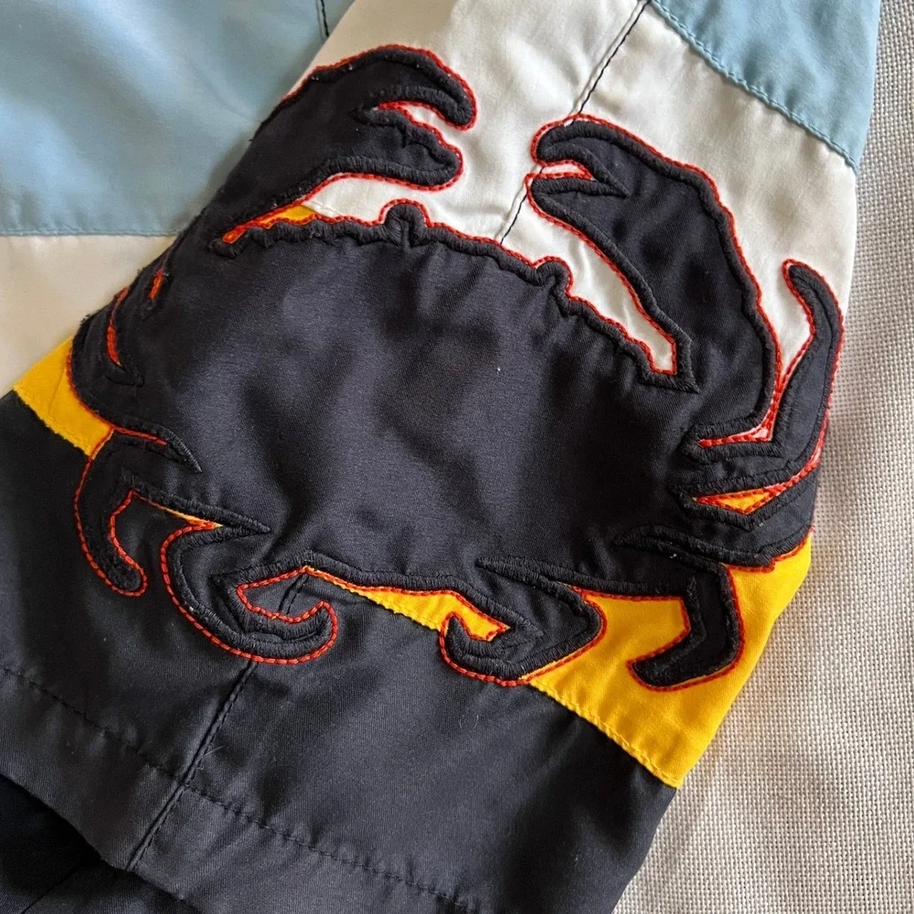 Gymboree Swim Trunks Size 7 Multicolor Excellent Colorblock Crab Nautical Boys